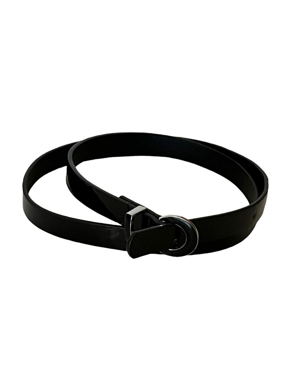 Kenneth Cole reaction women black belt sz medium 32.5 waist